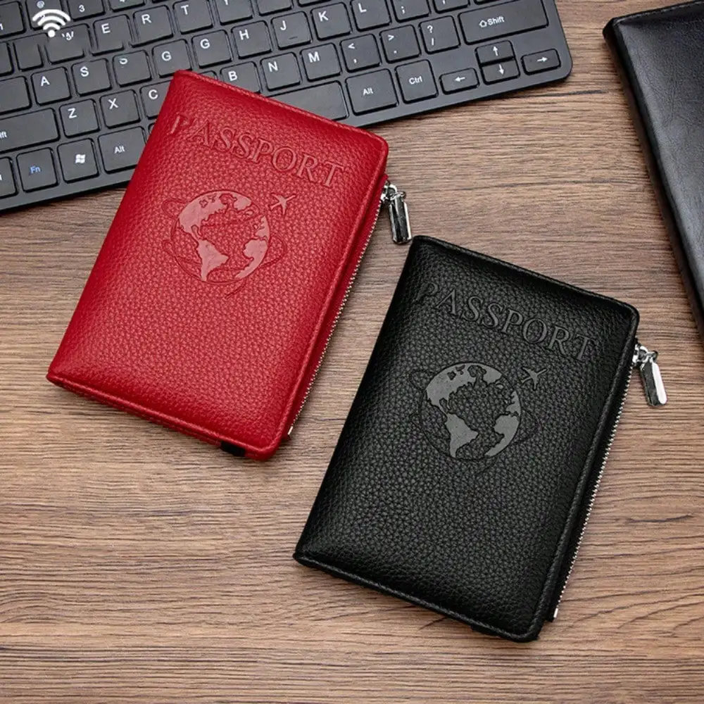 

RFID Passport Holder Bag Travel Passport Clip Multifunctional Travel Wallet Travel Anti-theft Passport Wallet Passport Cover
