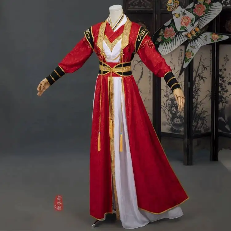 

Bai Game Coswear Cosplay Costume Qi Wedding Dress Full Set Of Ancient Style Han Fu Halloween Play