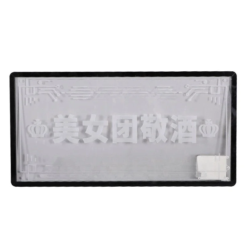 Luminous hand placard bar nightclub KTV wine props personalized transparent acrylic happy birthday sign