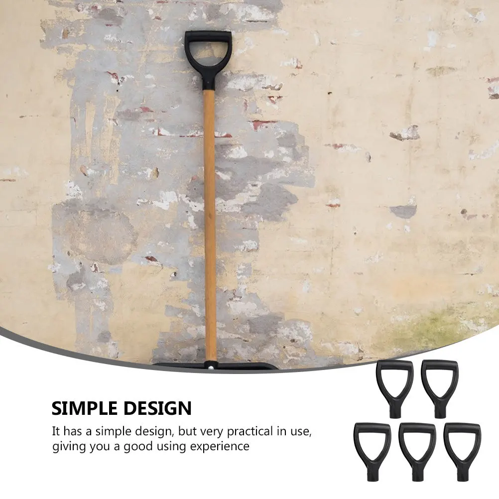 

5Pcs Durable Plastic Snow Shovel Handles Replacement Parts Practical Spade Handle Outdoor Use Shovel Handle