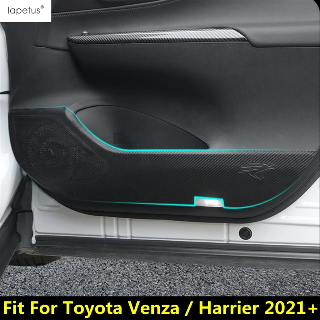 Car Inner Door Panel Protection Anti Kick Film Carbon Fiber Stickers Interior Accessories For Toyota Venza / Harrier 2021 - 2024