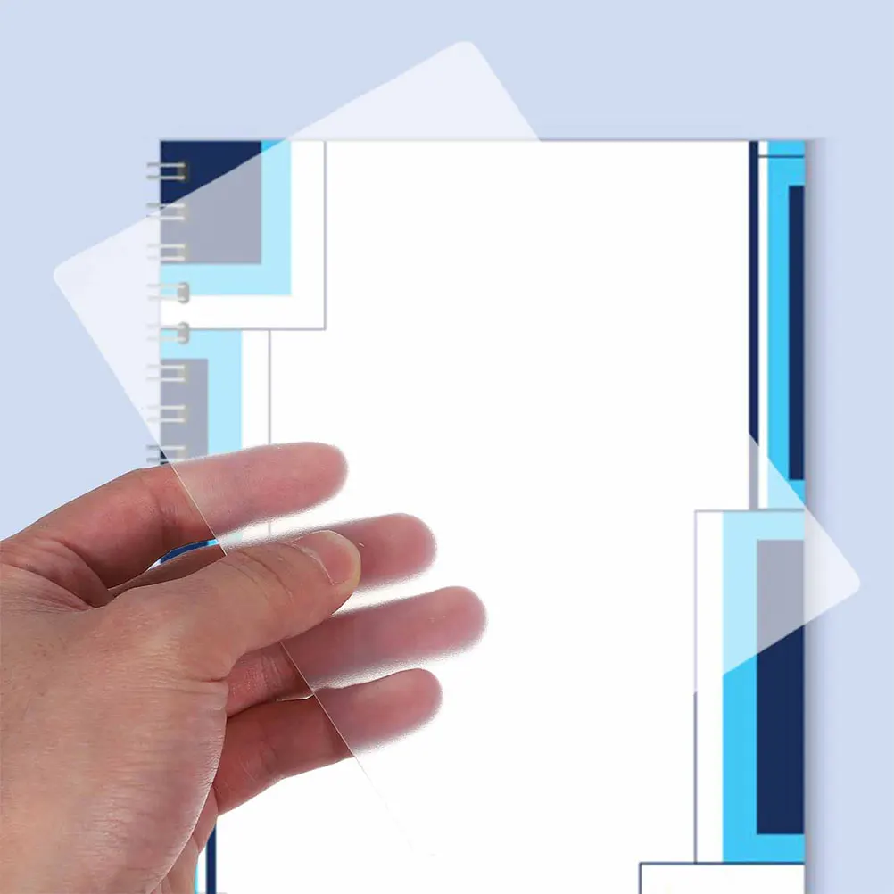 

50Pcs PVC Clear Binding Covers Matte Sheet Protectors A5 Transparent Plastic Sleeves for Reports Proposals Presentation Covers