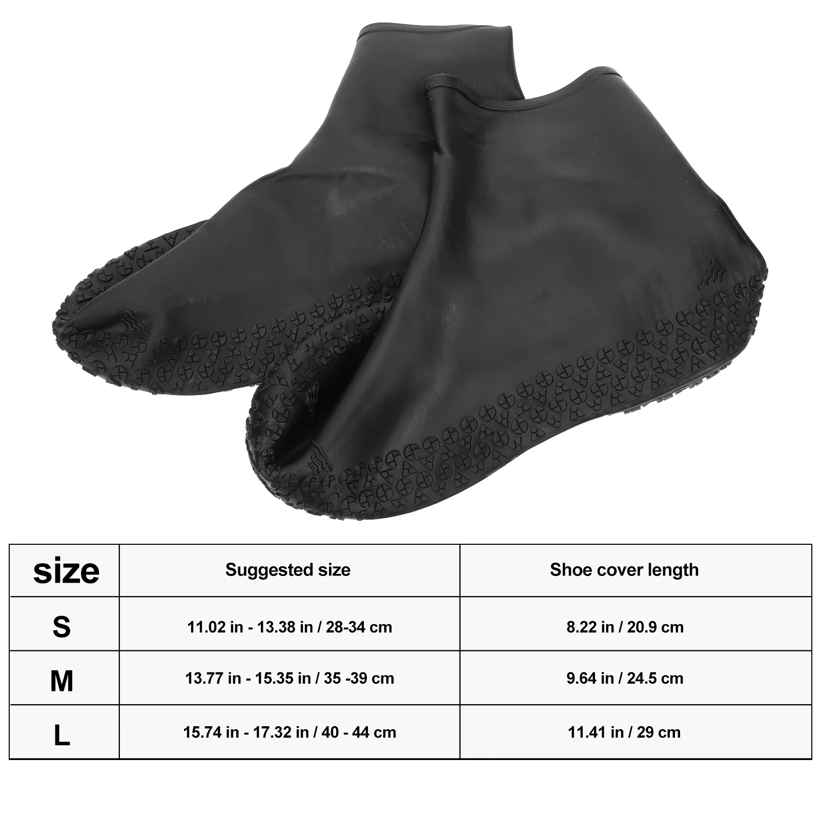 

1pcs 1 Pair Reusable Waterproof Overshoes Anti-Slip Rainproof Shoe Covers For Mud Snow Protection Outdoor Hiking Camping Walking