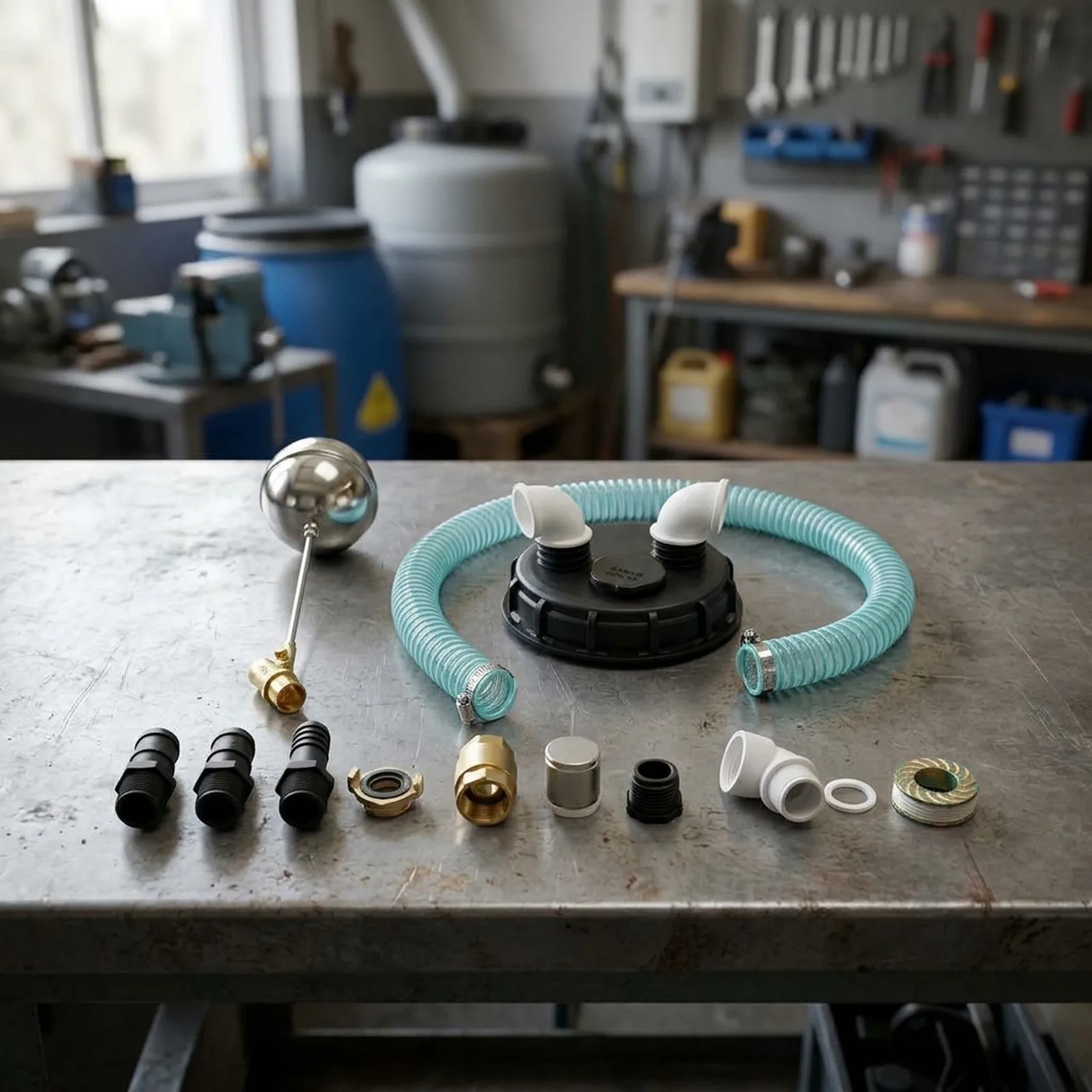 1 Piece Overfill Protection for ibc Lid With Pump Connection Ventilation System Long-lasting Performance Optimal Airflow