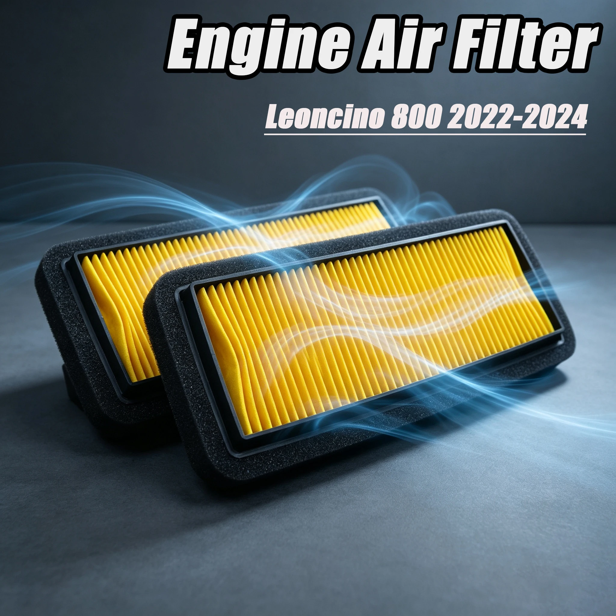 Motorcycle Replacement Engine Air Filter Cleaner Intake Filter Element For Benelli Leoncino 800 Leoncino800 2022-2024 BJ750-6