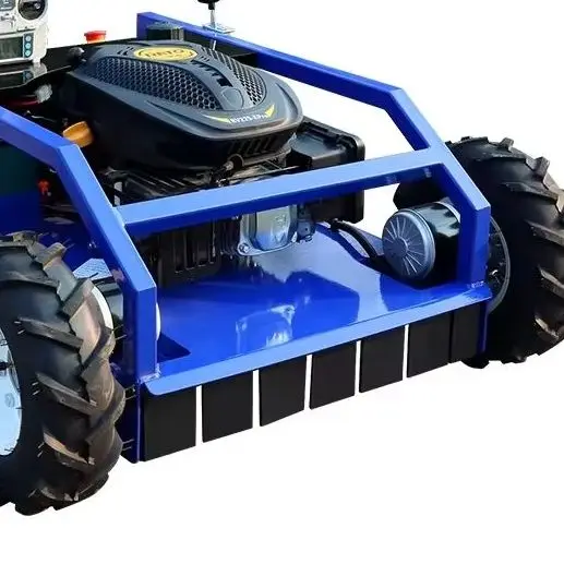 تخصيص 500 مللي متر عرض القطع الصغيرة التحكم عن بعد متعددة الوظائف روبوت أربع عجلات جزازة العشب لقص العشب #1