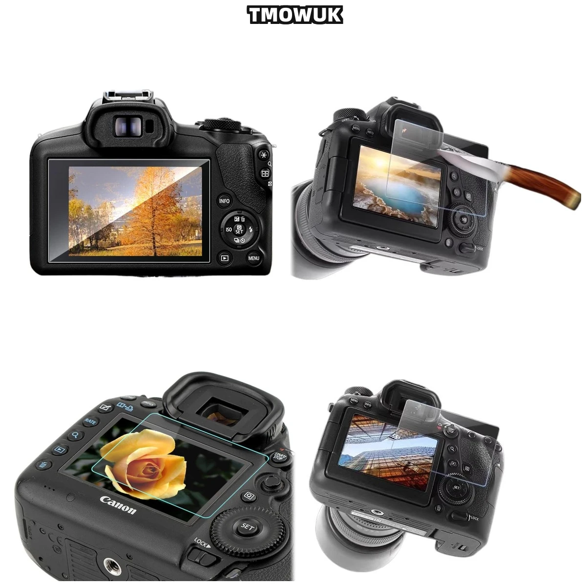 

For Canon EOSR M5 M3 M10 100D KISS X7 HD Clear Anti-Scratch Tempered Glass Film 9H Hardness Screen Protector Guard