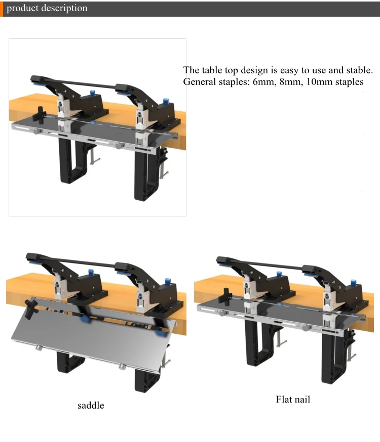 Duplex Double-head Saddle Stitch Manual Stapler Business Office Desk Saddle Stitch Binding Machine SH-04G