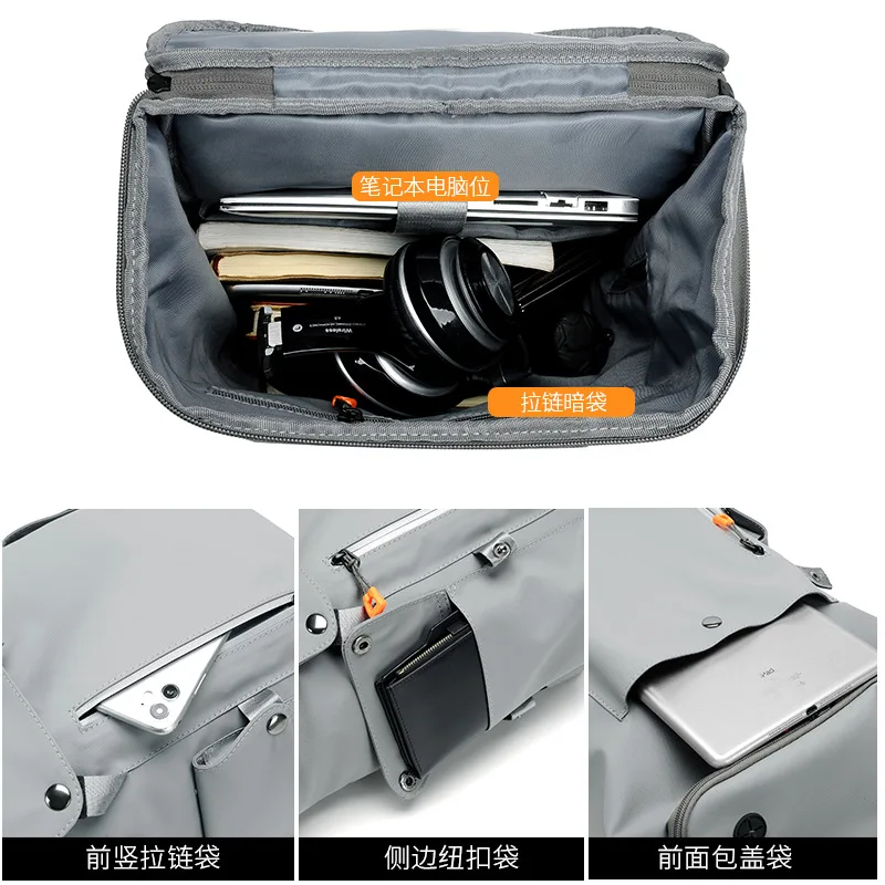 Imagem -05 - Nova Moda dos Homens Mochila de Computador Grande Capacidade Mochila de Viagem Lazer Simples Júnior Estudante do Ensino Médio Mochila