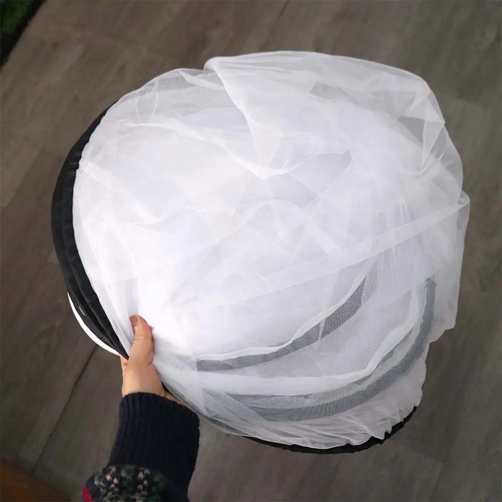 Full Cover Travel Folding Mosquito Net Insect Protection Adjustable Single Bed Sleeping Mosquito Net Zipper Portable