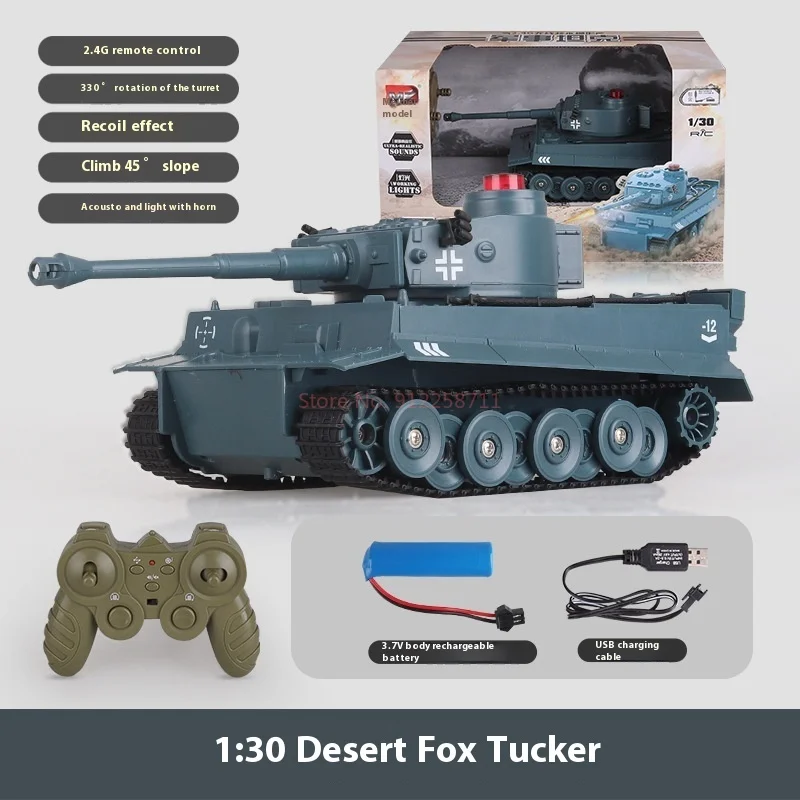 1:30 escala Rc M41a3 tanque militar 2,4g doble Joystick Control remoto todo terreno modelo impermeable para niños/adultos cumpleaños Navidad Gif