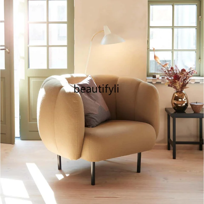 

yj Nordic Simple Fresh Living Room Clothing Store Light Luxury Leisure Single Creative Cloud Sofa