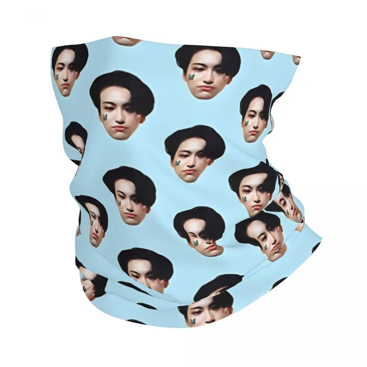 Seonghwa-Bandana de Motocross com Borboleta Impressa para Adultos, Cachecol Ateez, Balaclava, Cobertura Do Pescoço, Unissex, Respirável