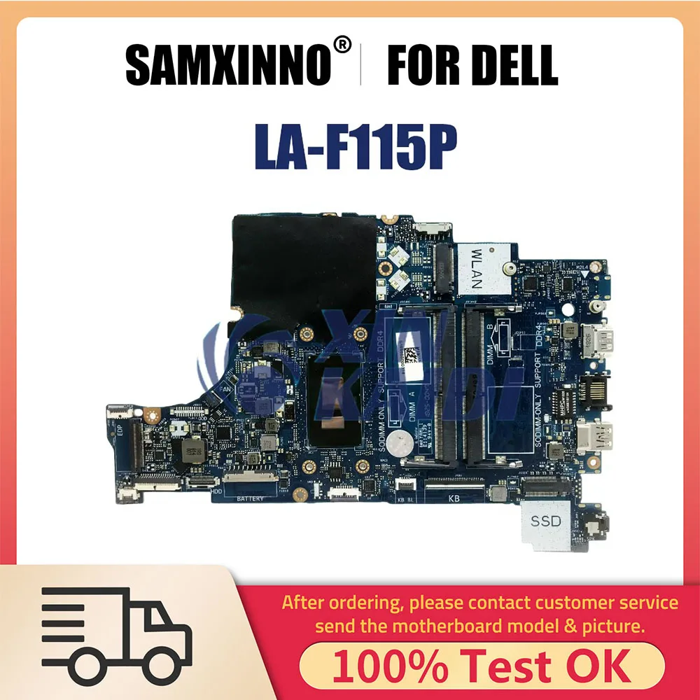 

Laptop Motherboard For Dell Inspiron 5570 5770 CN-0G9KR8 09J1XM 9J1XM LA-F115P Notebook Mainboard with CPU I3 I5 I7 7th 8th