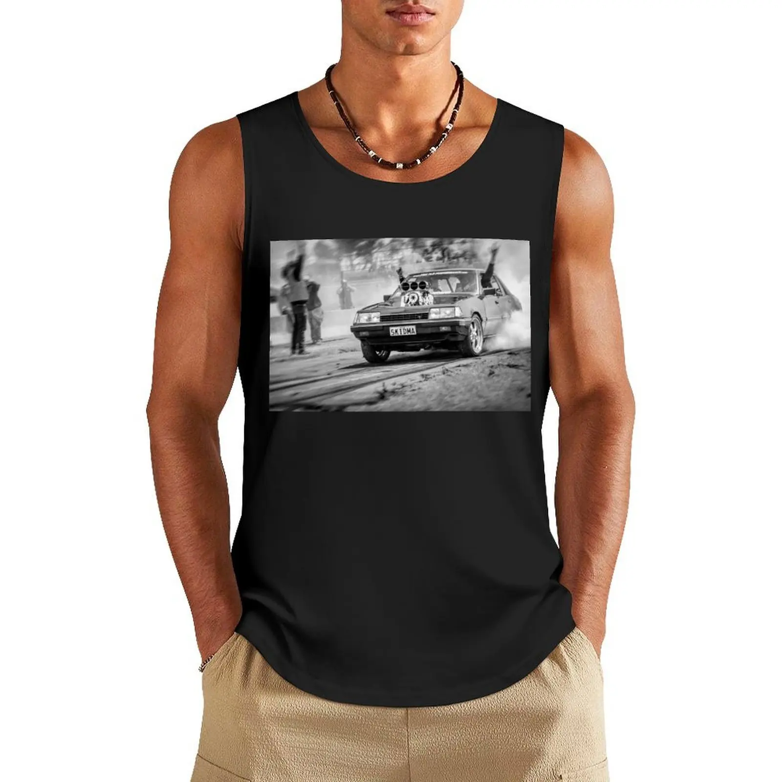 

SKIDMA Burnout Tank Top gym accessories man training weight vest cool things