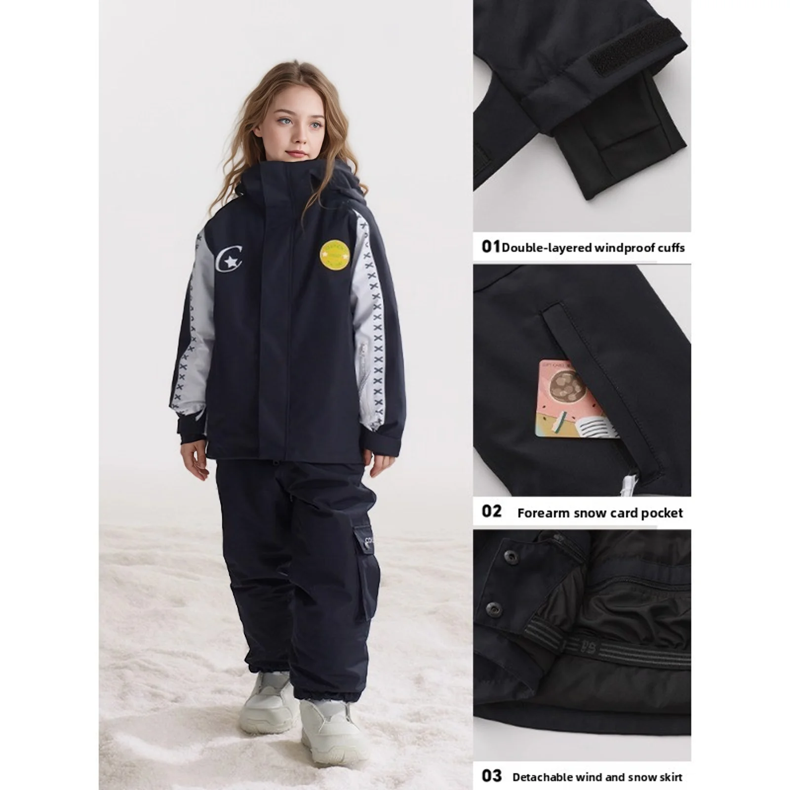 Coldelement Kids Ski Suit Set – Waterproof & Warm Separates For Autumn & Winter Outdoor Sports – Unisex Children’s Skiing Outfit