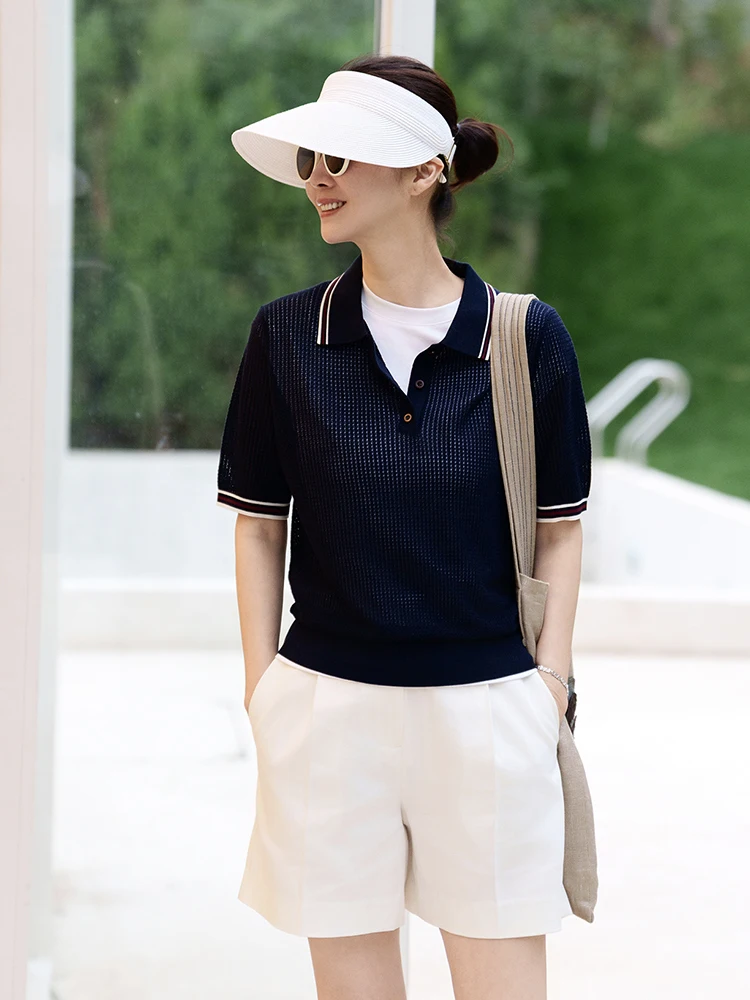 

VI Gold President 'Summer Elegance' Han Han Cotton Straight Leg Slimming orts Versatile Casual Pants for Women