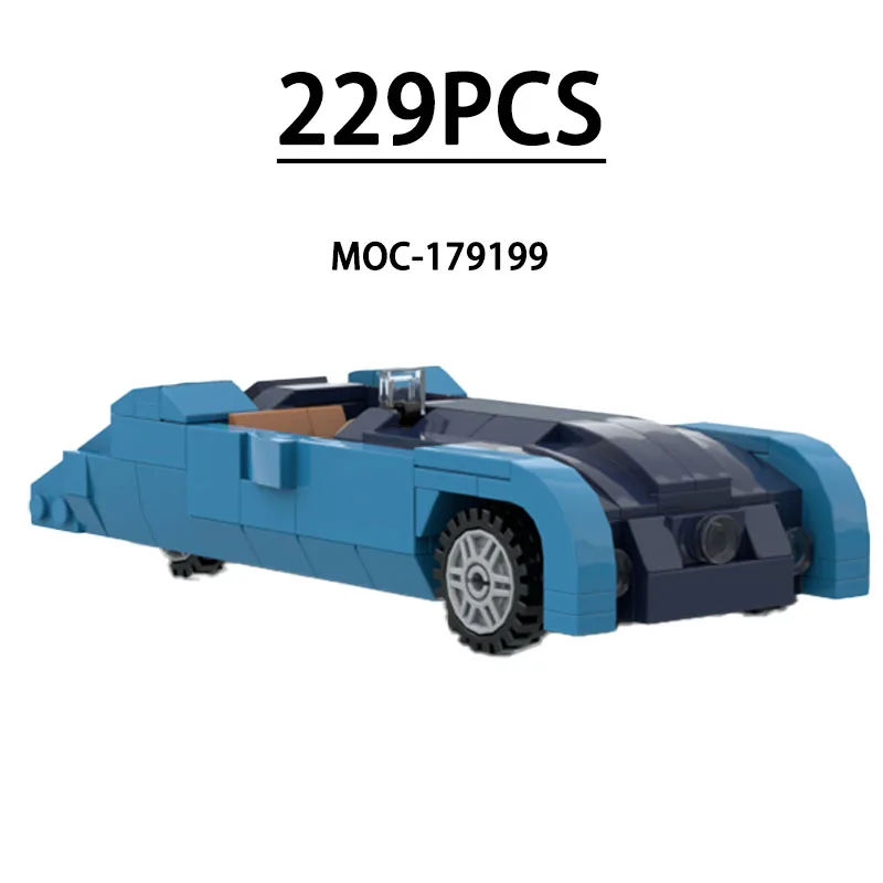 

MOC-179199 Building Blocks Small Sports Car Racing Car Model 229Pieces Children Educational Birthday Christmas New Year Toy Gift
