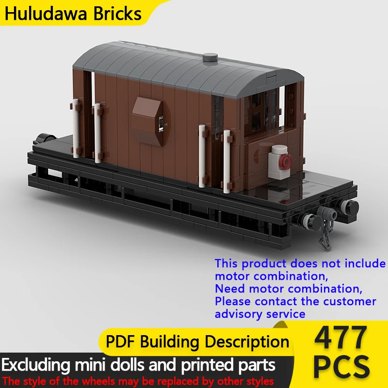 

City Car Model MOC Building Bricks British Rail Guards Van Modular Technology Children Holiday Gifts Assemble Toys Suit