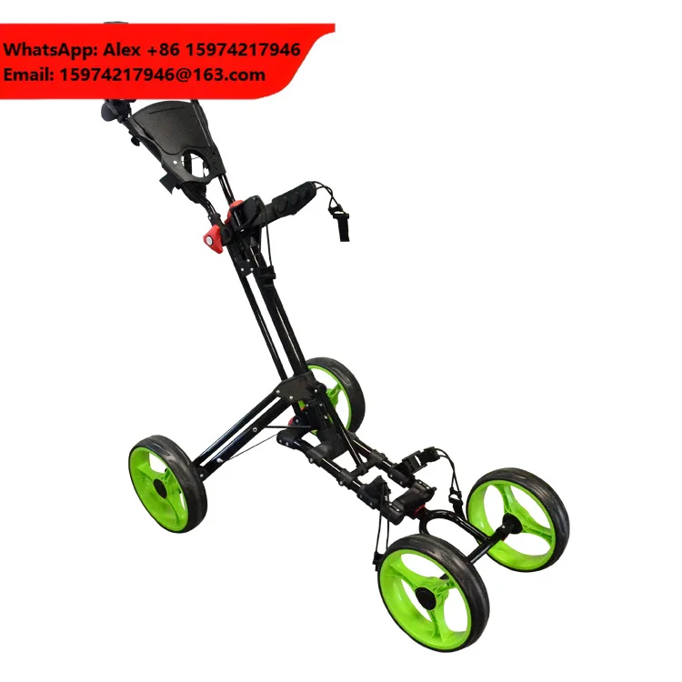 Nice Quality Sales Foldable 4 Wheel Push Cart Golf Trolley