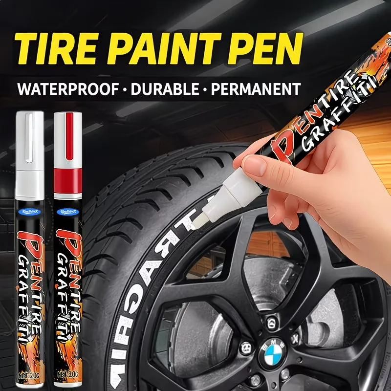 High Quality Waterproof Tire Marker Pen Fast Drying No Bleed Ink Specialized Automotive Tyre Marking Marker Practical Auto