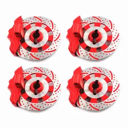 4 Pieces Unlimited Desert Racer (UDR) Adapter Aluminum Wheel Hex Hub Brake Disc + Caliper OP For 1/7 Traxxas