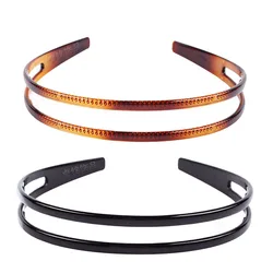 Double-layered Thin Toothed Hair Hoop Korean Anti-slip Pressure Hair Versatile Head Hoop Resin Elastic Headband Hair Accessories