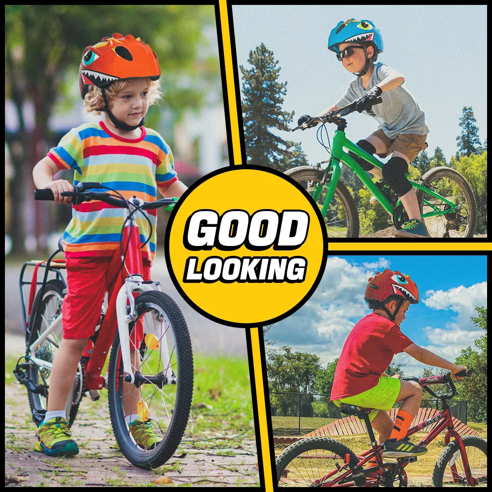 VICTGOAL Kids Cycling Helmet Pads Elbow Pads Wrist Guards Child Bicycle Protector for Balance Bike Skating Scooter Sports Safety