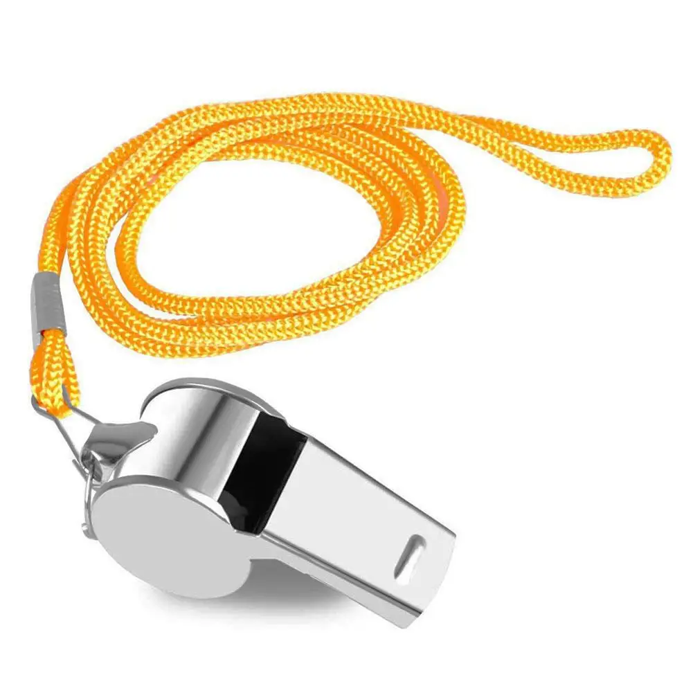 Sifflet d\'arbitre en métal avec UL, acier inoxydable, sport, rugby, fête, entraînement à l\'école, football, football, basket-ball, pom-pom girl,