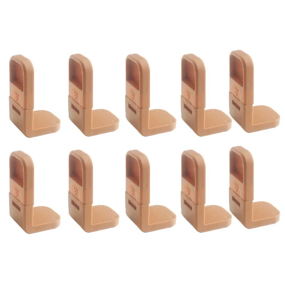 

10pcs/set ABS Multi Functional Safety Locks Plastic Portable Baby Cabinet Drawer Locks Waterproof Right Angle