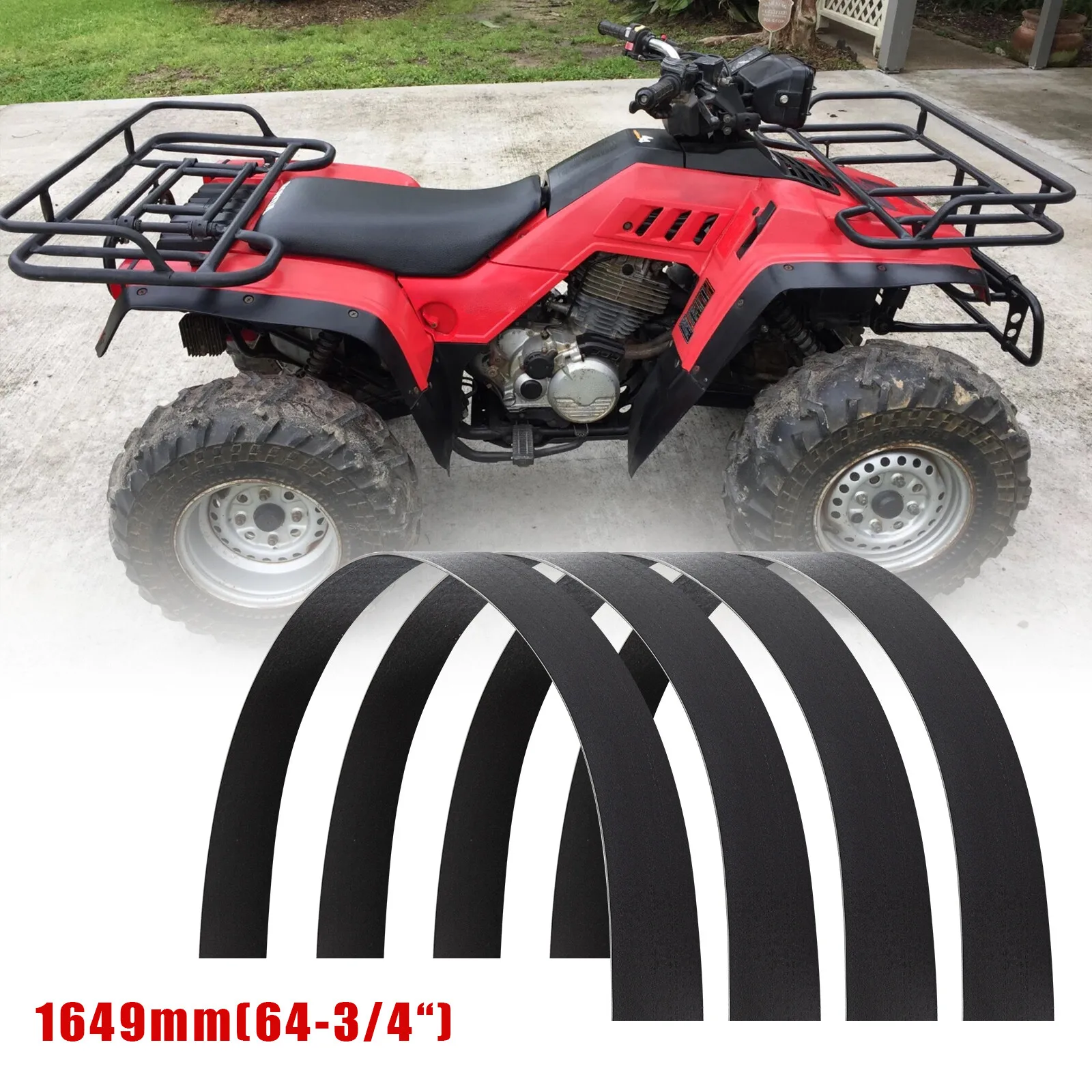 

4X 6"Car Flexible Fender Flares Wheel Arches Cover For Honda TRX200 1984