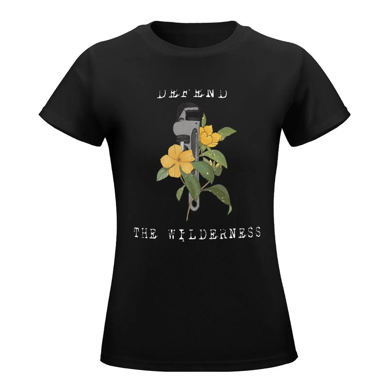 Defend the wildernesses, The monkey wrench gang,Edward Abbey art T-Shirt summer top summer tops female T-shirts for Women