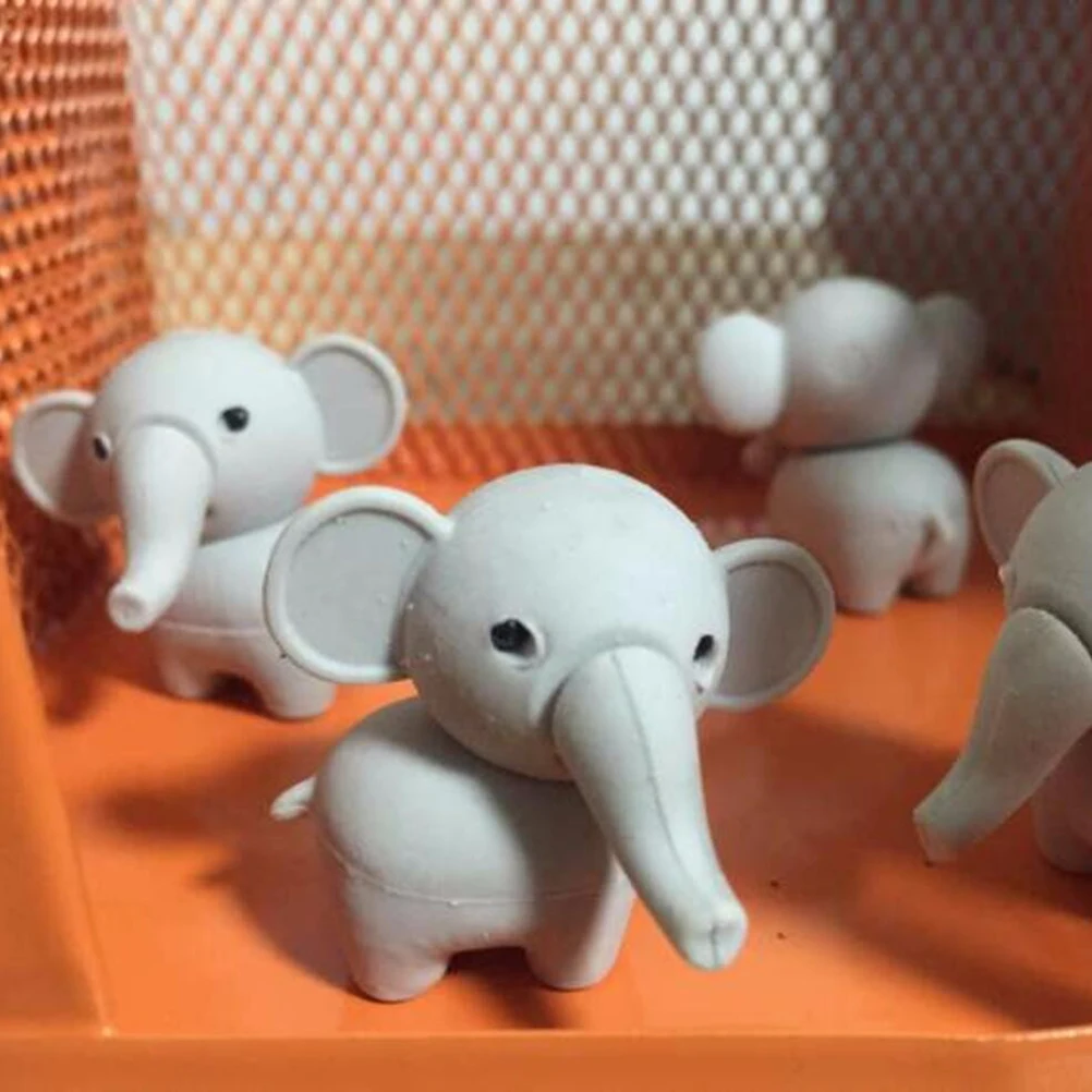 

20 Pcs Animal Eraser Zoo Collection Pencil for Kids Adorable Set Cartoon Artist Supply