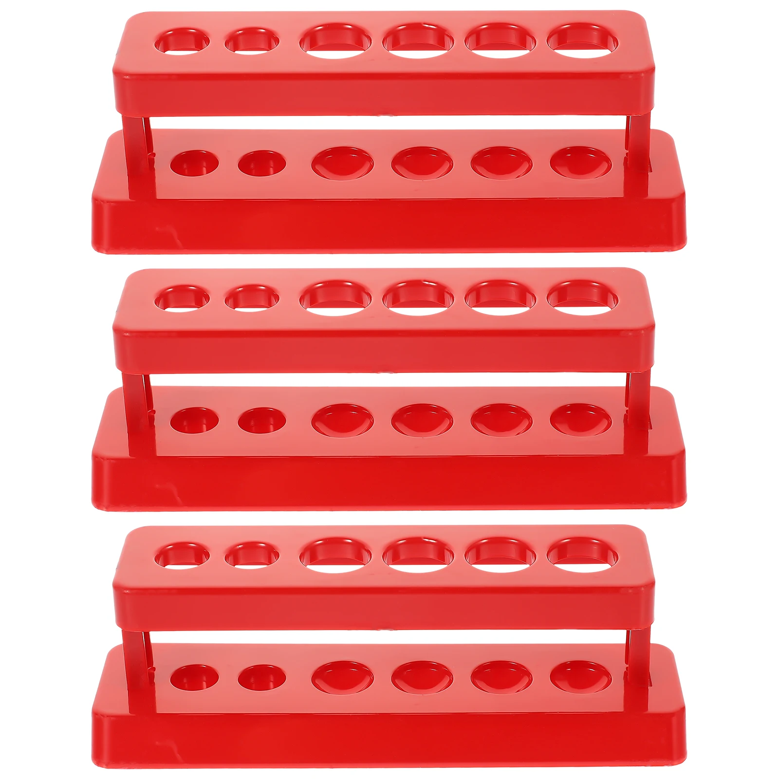 

6 Pcs Plastic Test Tube Rack Lightweight Educational Laboratory ganizer Shelf Holder Storage Supplies For Teaching