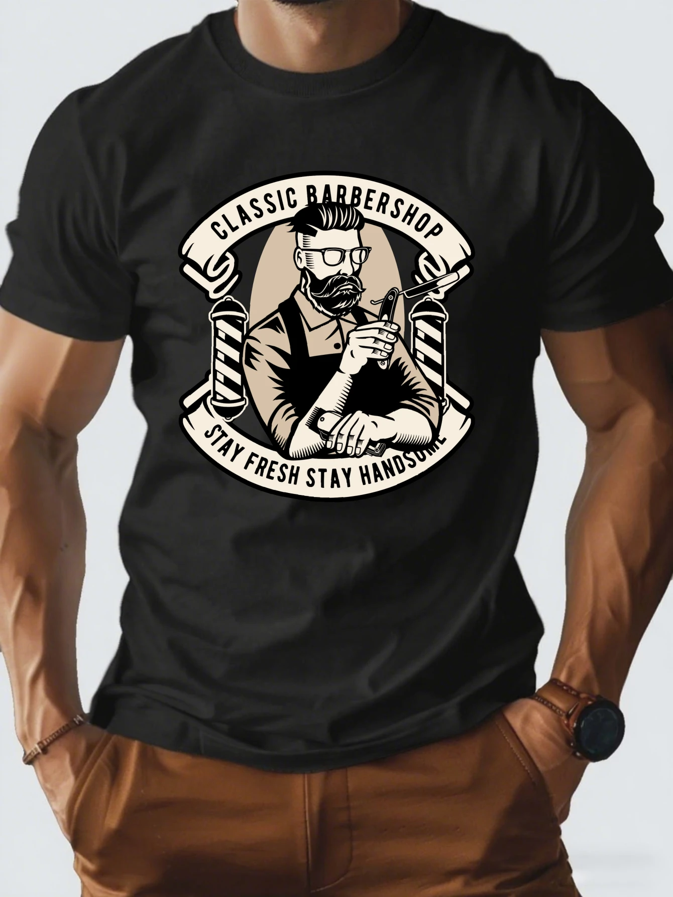 Men's Vintage Mechanic Graphic T-Shirt Garage Retro Casual Streetwear Cotton Tees