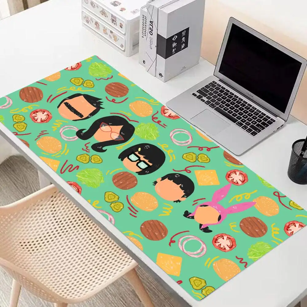 

B-Bob s B-Burgers Mouse Pad 900x400mm Office Non-Slip Pads Large 900x400mm Mouse Pad PC Gamer Naturally Rubber Desk Mat Game Loc