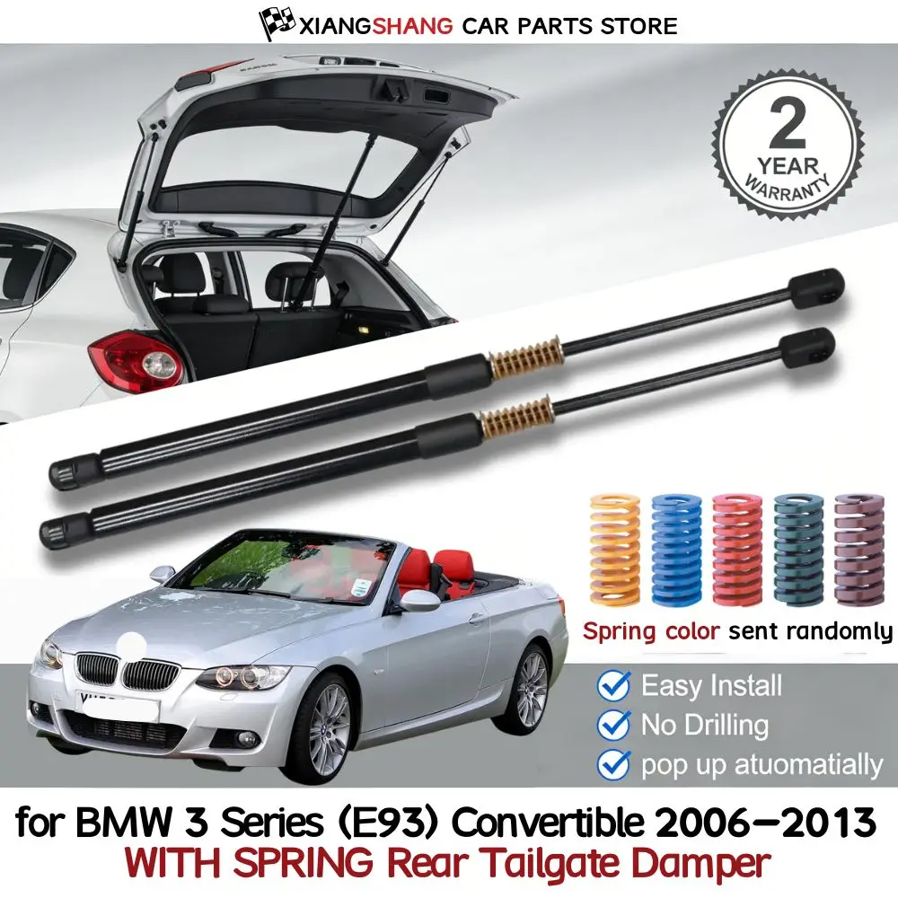 

2pcs Rear Auto Open With Spring Damper for BMW 3 Series (E93) Convertible 2006-2013 Trunk Boot Gas Charged Gas Struts