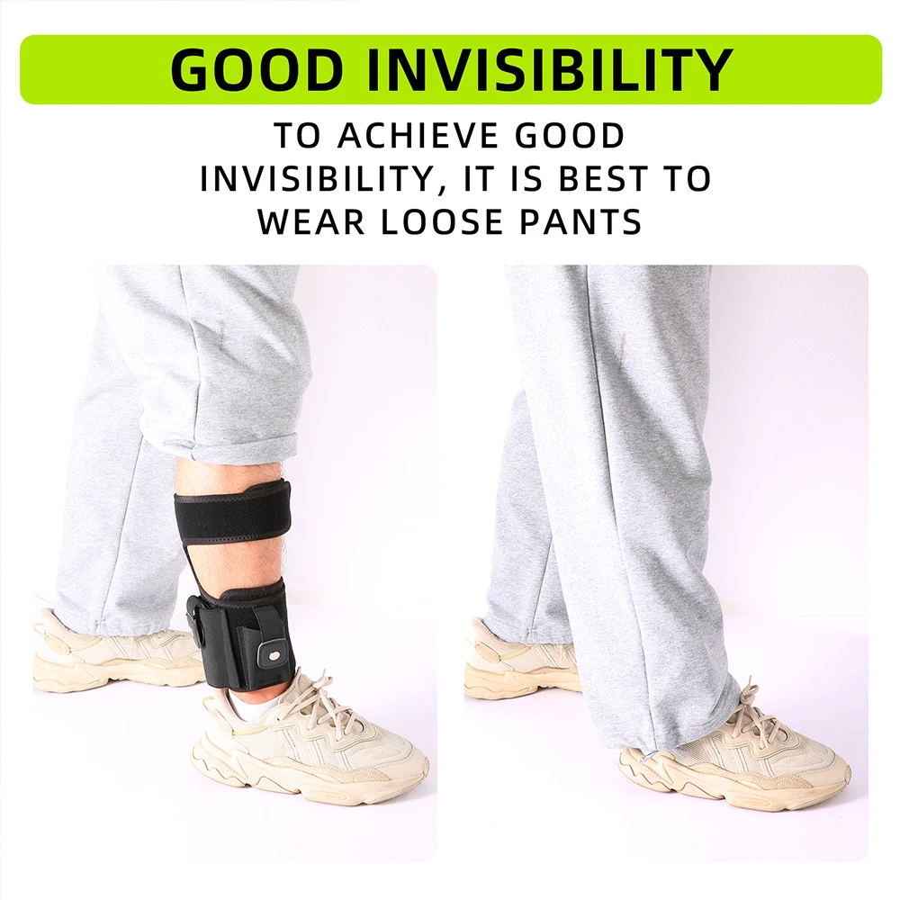 

Concealed Carry Ankle Holster Adjustable Outdoor Tactical Holster Elasticated Concealed Leg Holster With Mag Pouch