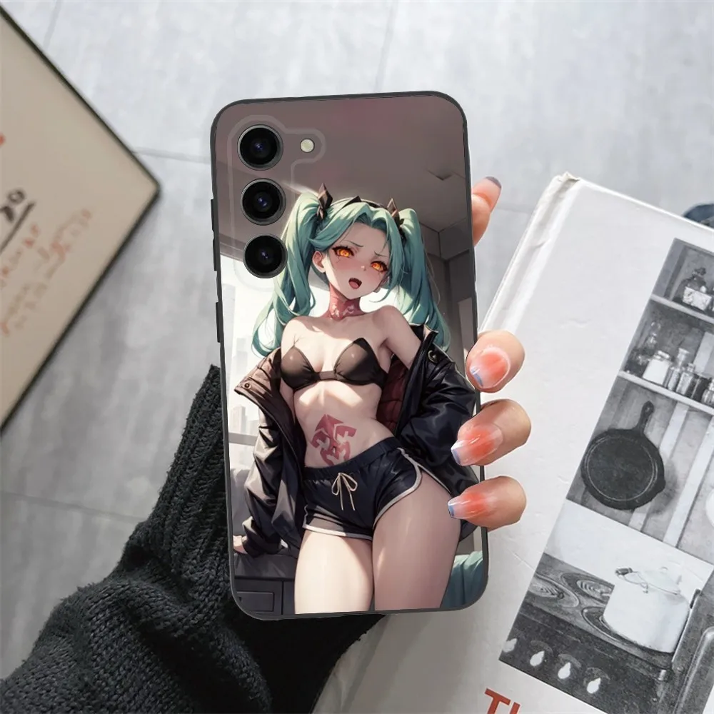 Rebecca C-Cyberpunk-S Edgerunners  Phone Case For Samsung Galaxy A13,21s,22,31,32,52,53,71,80,91 Black Soft Cover