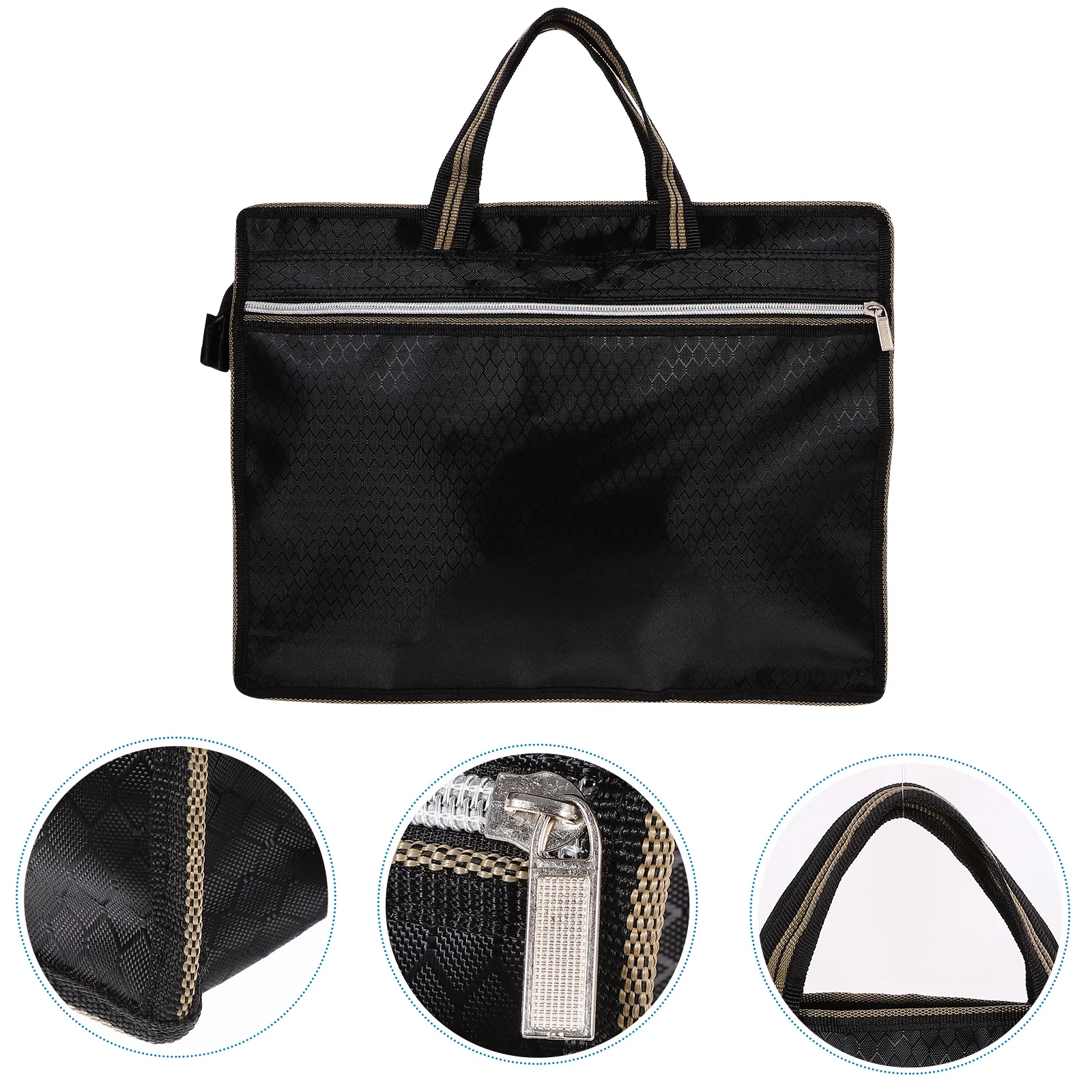 Zipper Design File Organizer Folder Bag Zippered Document Documents Carry Storage