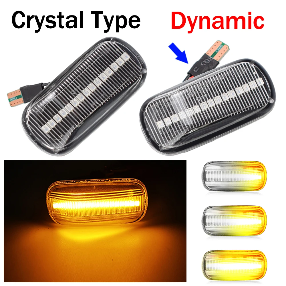 LED Dynamic Side Marker Turn Signal Light For Honda Stream S2000 CR-V HR-V Civic City Fit Jazz Accord Repeater Signal Light
