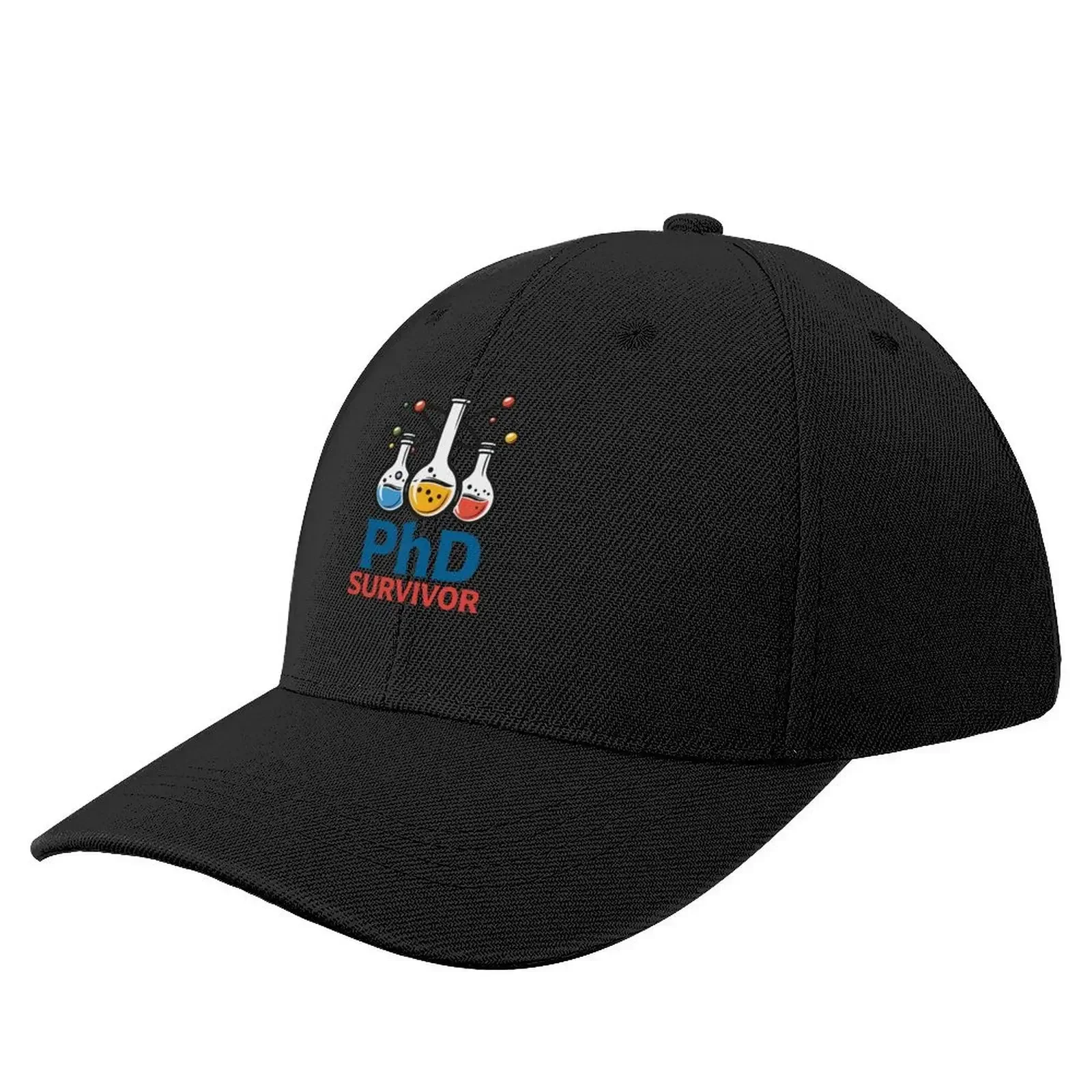 

PhD Survivor Baseball Cap Beach Bag Streetwear Big Size Hat Elegant Women's Hats Men's