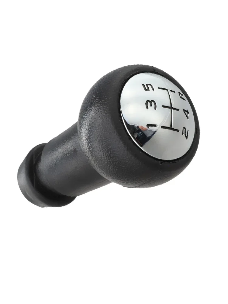 Black Chrome Knob 5 Speed Gear Lever Replacement Driving Experience Improved Long-lasting Performance