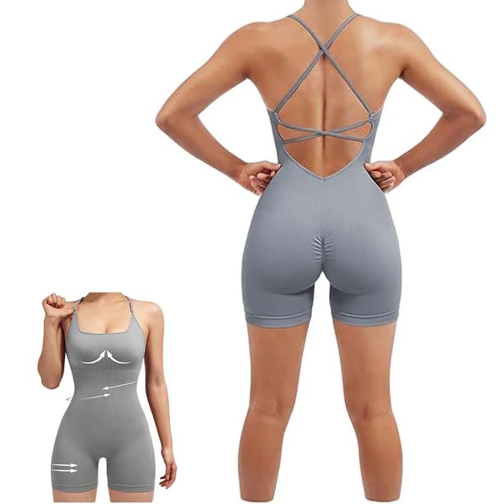 

Fitness Leggings Women Yoga Bodysuit Shorts Slim Fit High Waist Women Jumpsuit Sportswear Seamless Breathable Sports Underwear