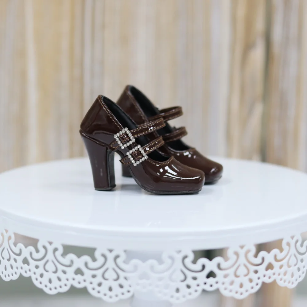 

BJD Doll shoes 1/3,SD16/GR/ DD square head rhinestone buckle double buckle high heels BJD doll accessories