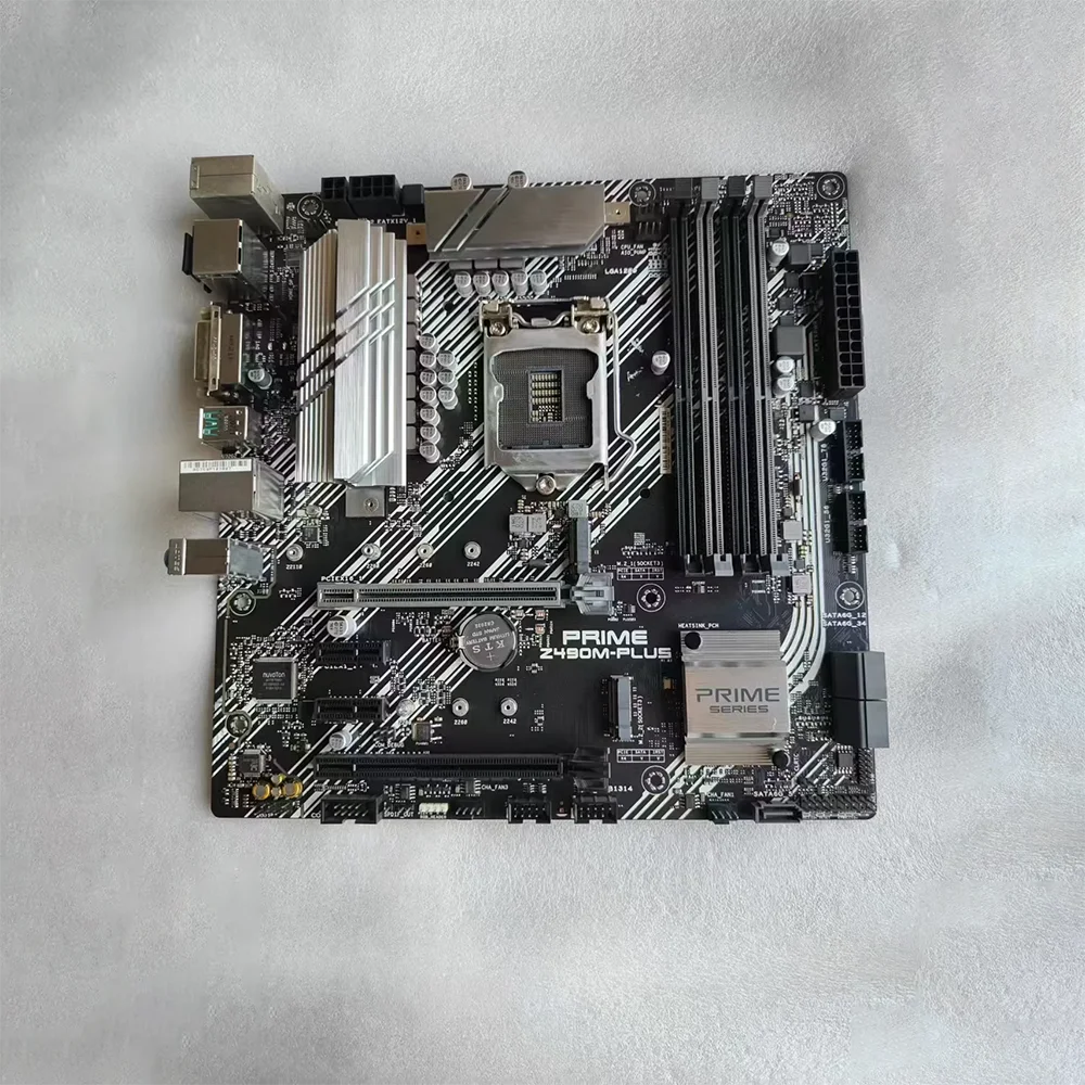 For A-s-u-s desk-top computer motherboard supports 10th generation CPU PRIME Z490M-PLUS