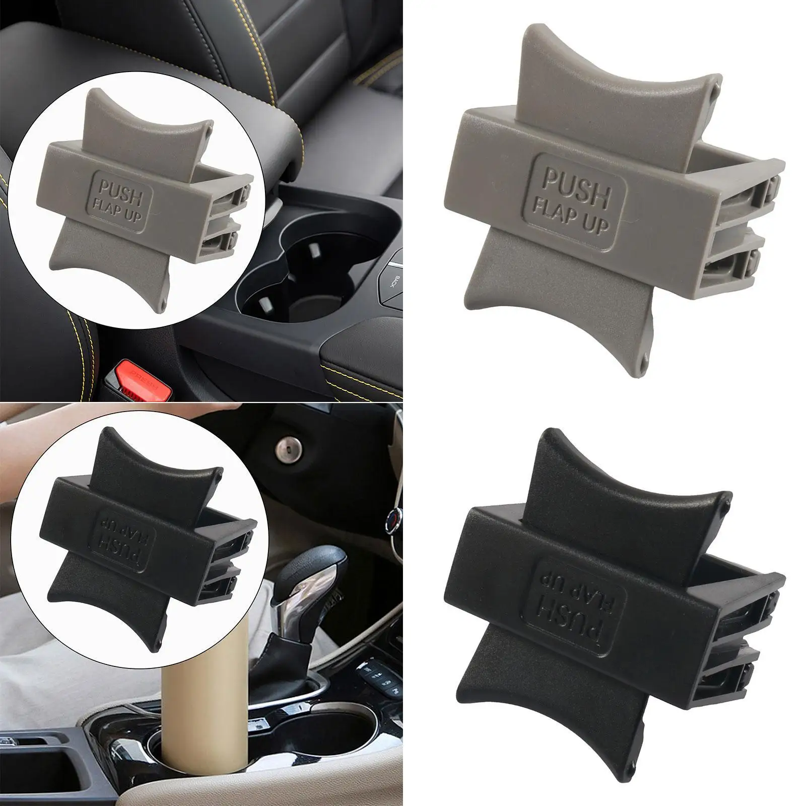 

Car Cup Holder Insert Divider Lightweight for Center Console for Toyota