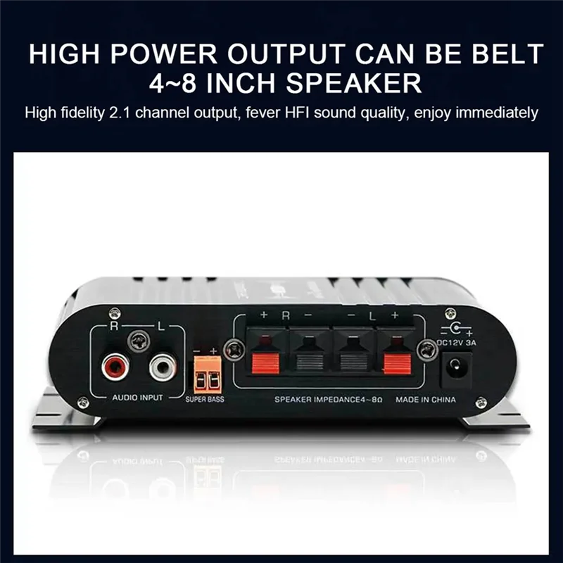 B50B-ST-838 Amplifier Audio Amplifier Mini Hitam Amplifier Audio Hifi Radio Fm Amplifier Daya Audio Hifi Mini