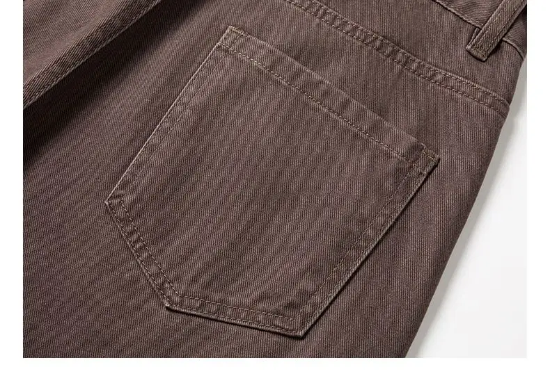 2026 New Autumn Men's Denim Jeans, Curved Cut Pants, Fashionable Pure Cotton, Non-Elastic, Loose-Fit Black Youth Denim Jeans for view 6
