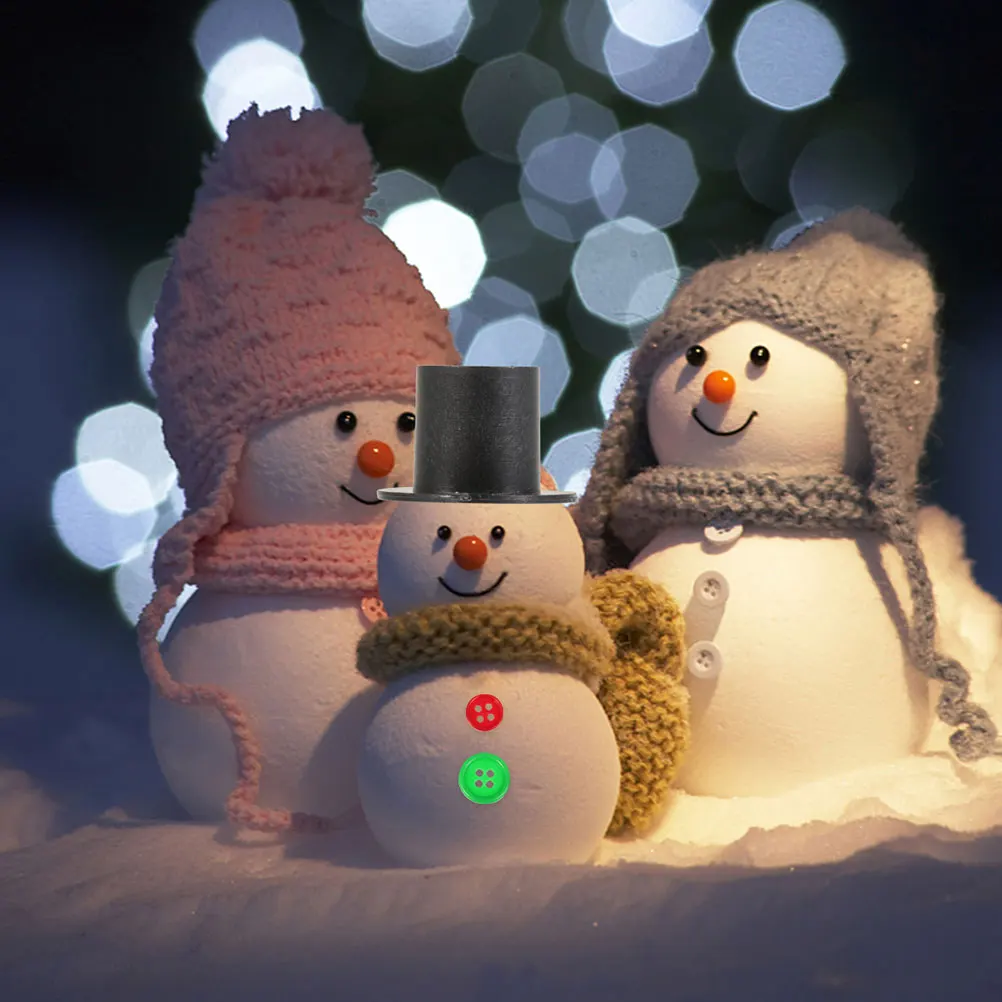 

2Sets Snowman Craft Materials DIY Snowman Making Christmas Educational Kit Xmas Party Decoration Supplies Xmas Party Decors